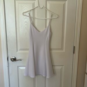 Aqua white sundress
